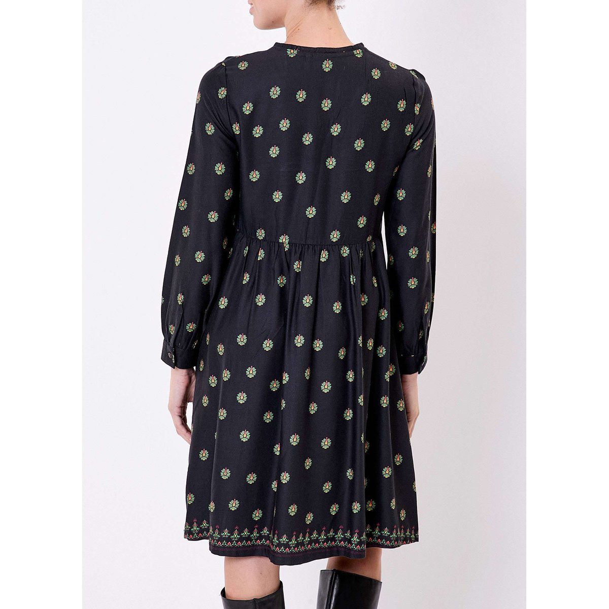 Robe empire fluide EUDOKO noir asha, LA FIANCÉE