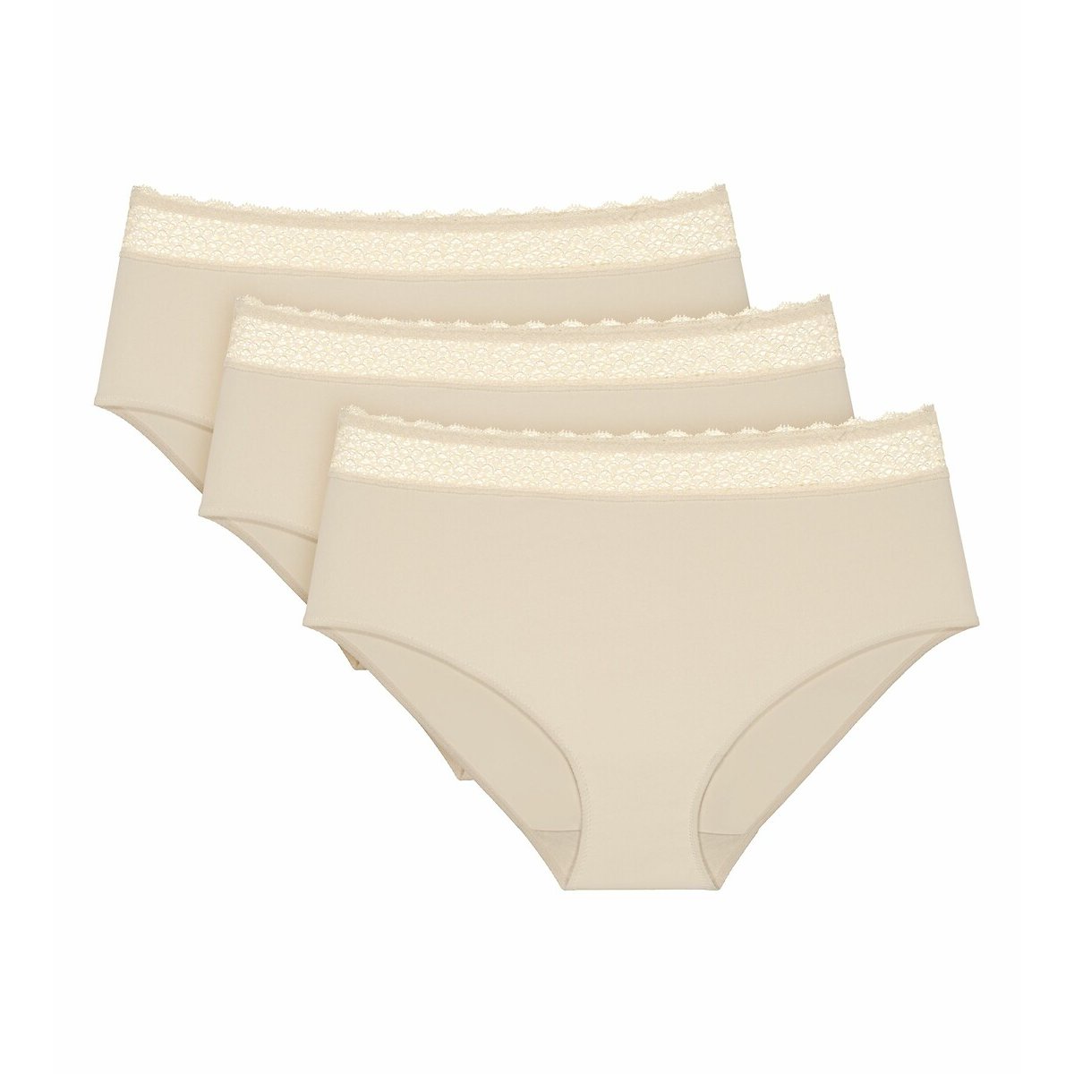 Lot de 3 culottes hautes Feel of modal vanille, TRIUMPH