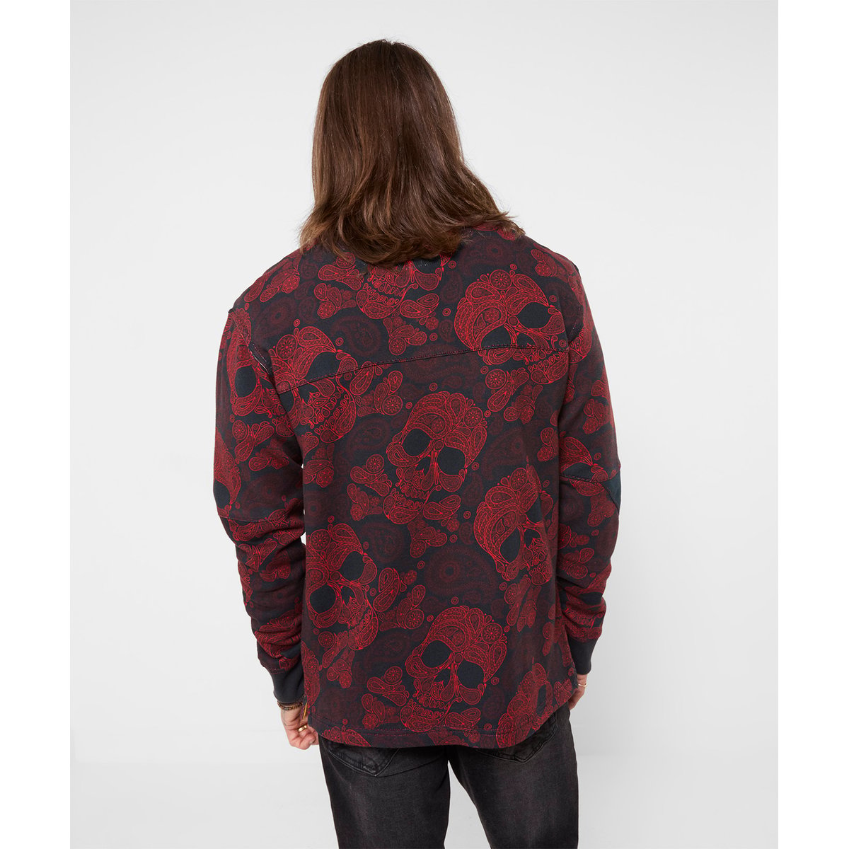 Sensationnel Sweat Col Cheminée Imprimé Tête de Mort multicolore, JOE BROWNS