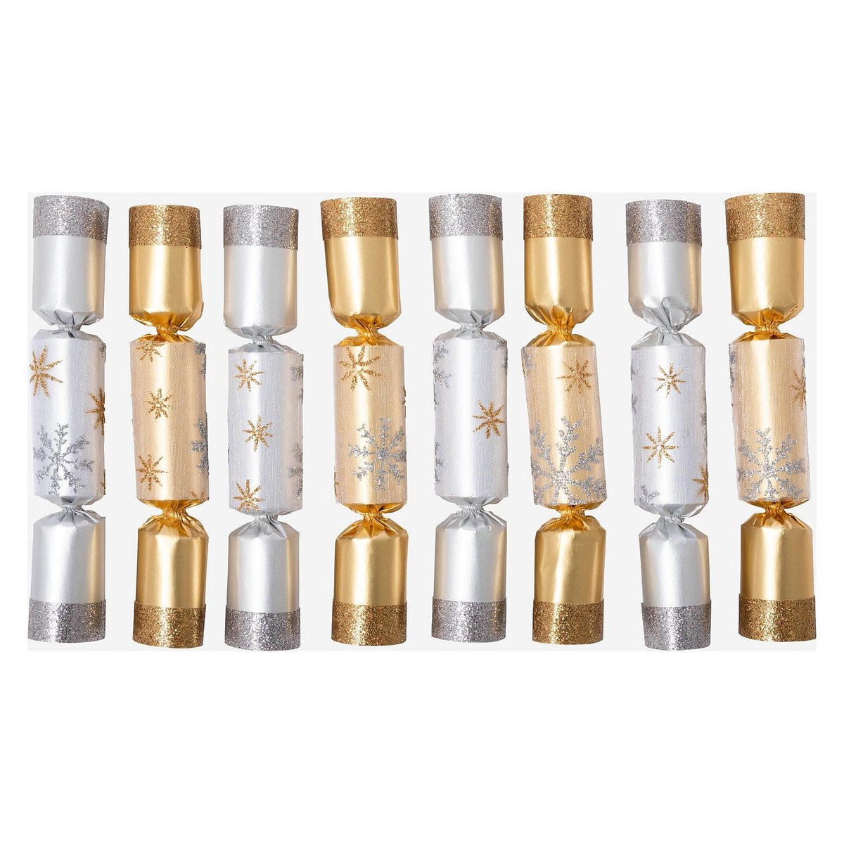 Décoration de Noël carton CRACKERS doré, argent, HABITAT