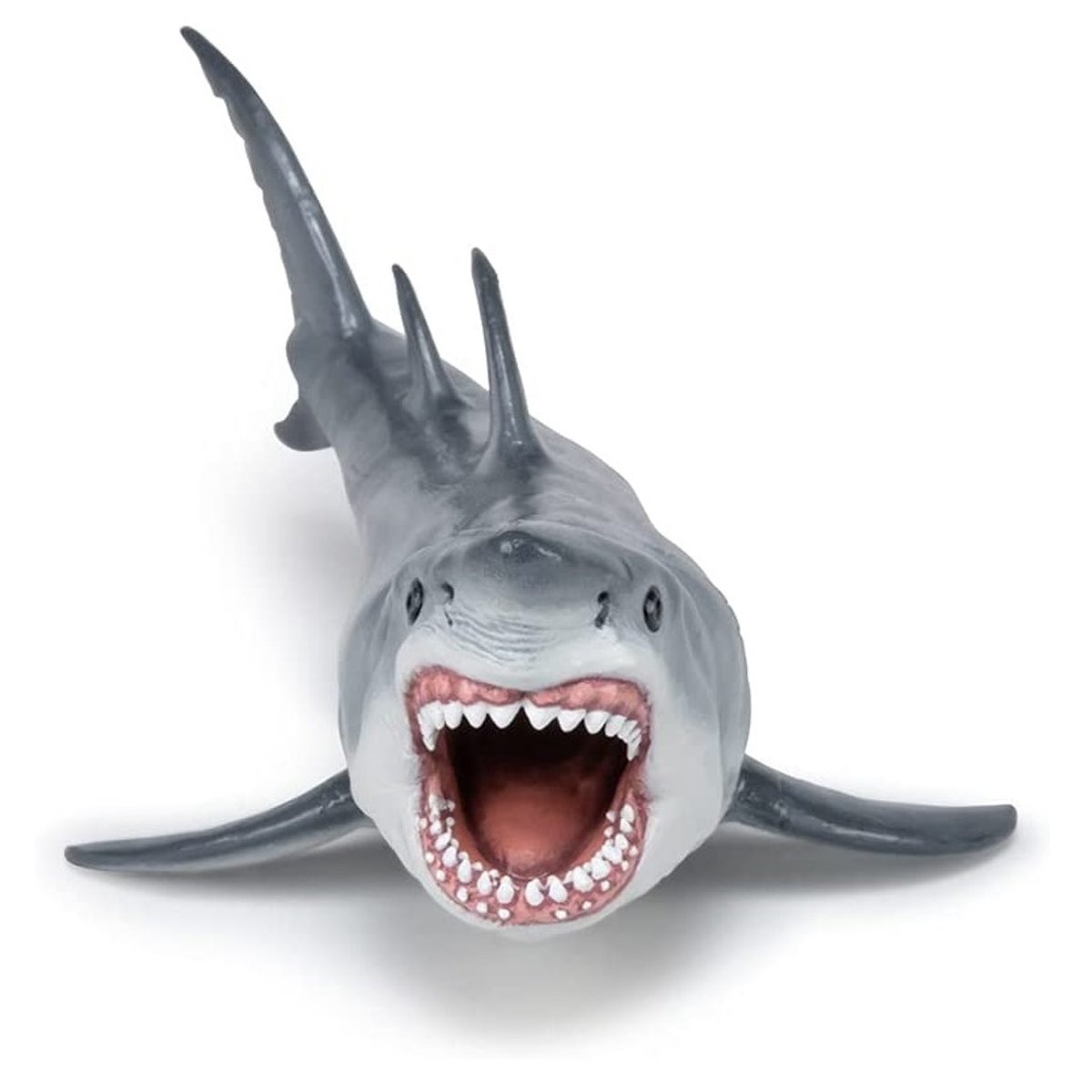 Figurine Requin Mégalodon préhistorique gris, PAPO
