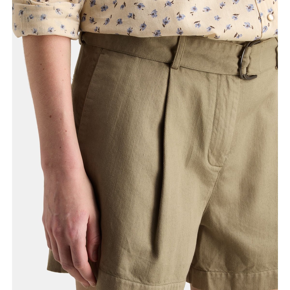 Short escale lodge coton kaki, GALERIES LAFAYETTE