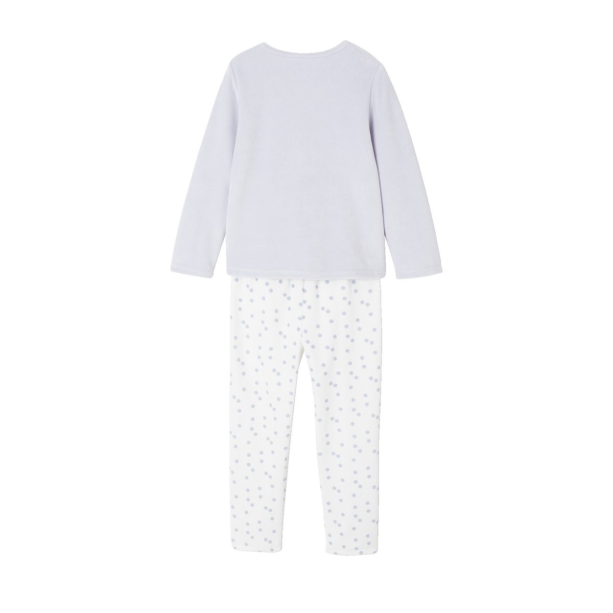 Pyjama Velours Lapin bleu ciel, VERTBAUDET