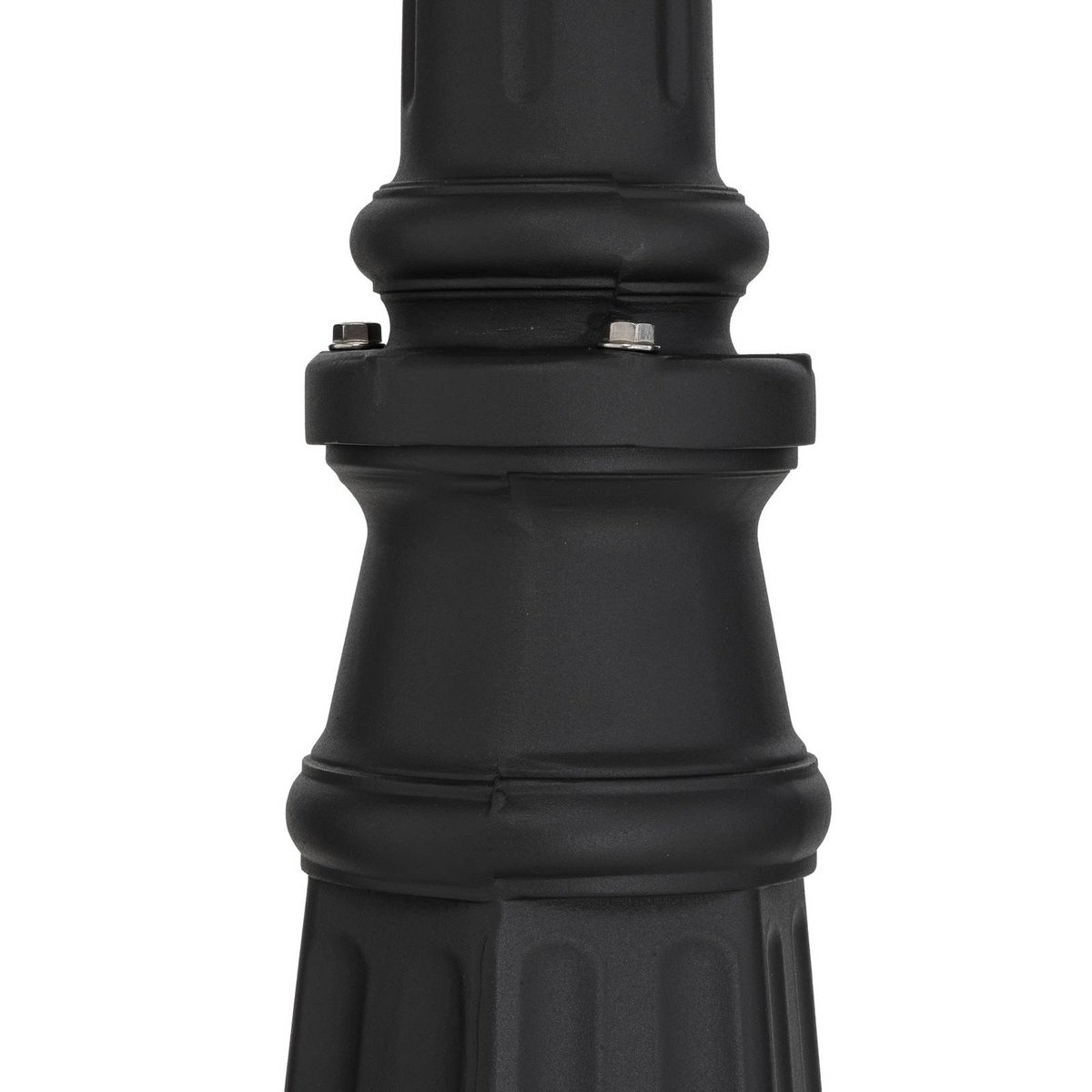 Lampadaire extérieur en aluminium moderne anthracite, transparent, LINDBY