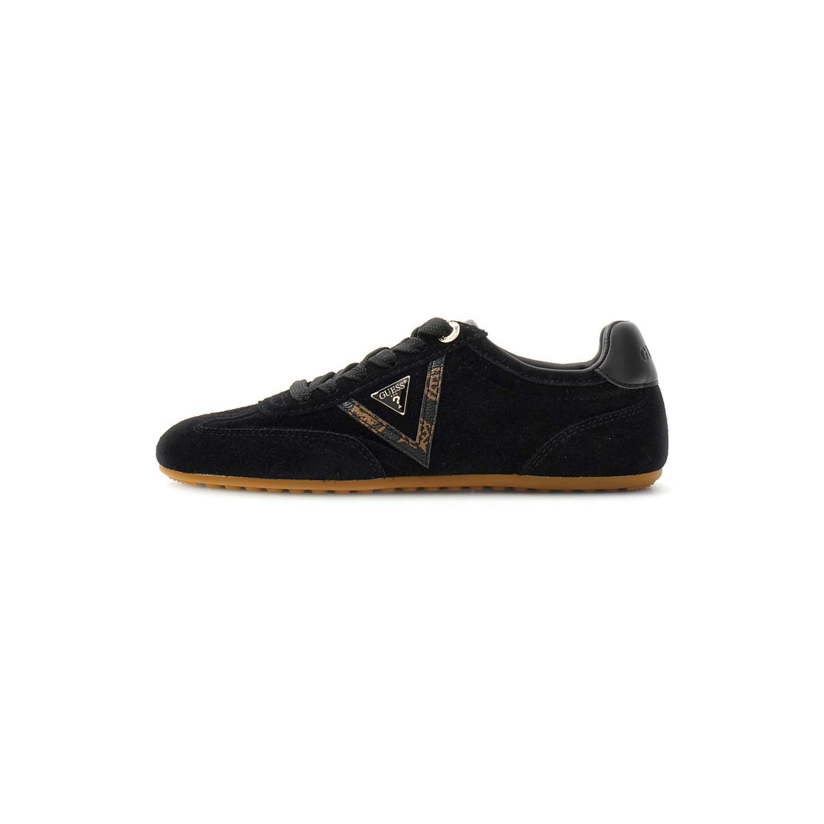 Baskets En Daim Relli noir, GUESS