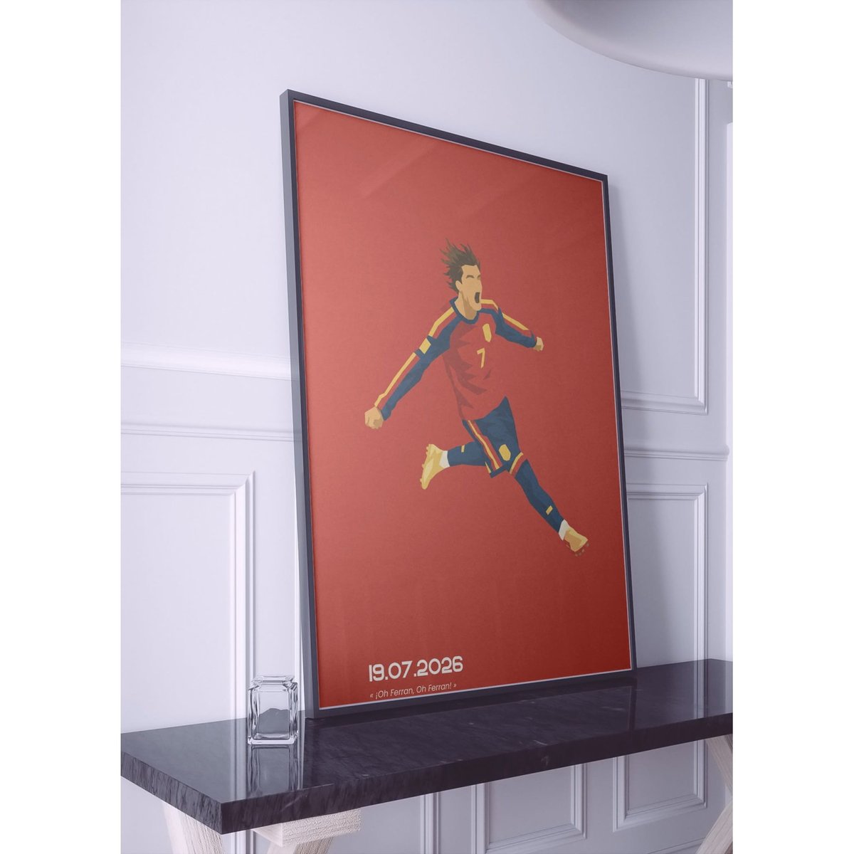 Affiche CDM Espagne 2 blanc, L'AFFICHERIE