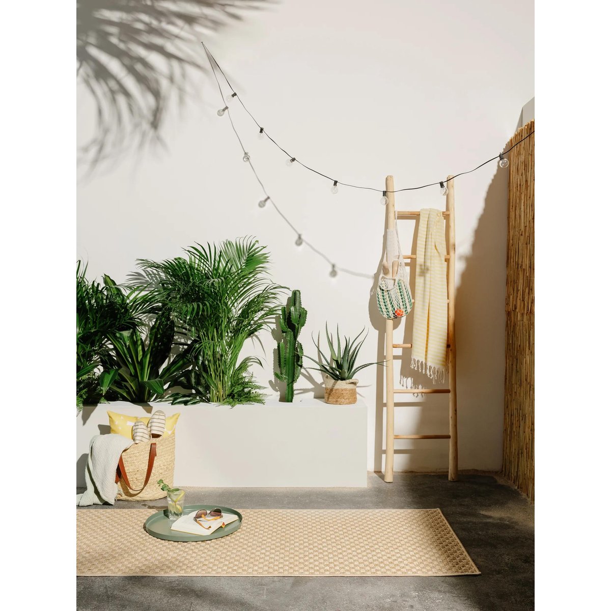 Tapis de couloir d'extérieur & intérieur TAISSA beige, BENUTA 