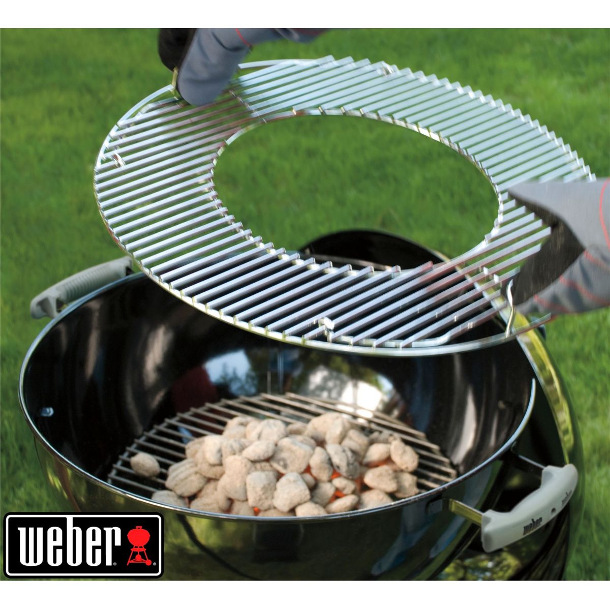Grille barbecue de cuisson GBS 57cm Gourmet BBQ System argent, WEBER