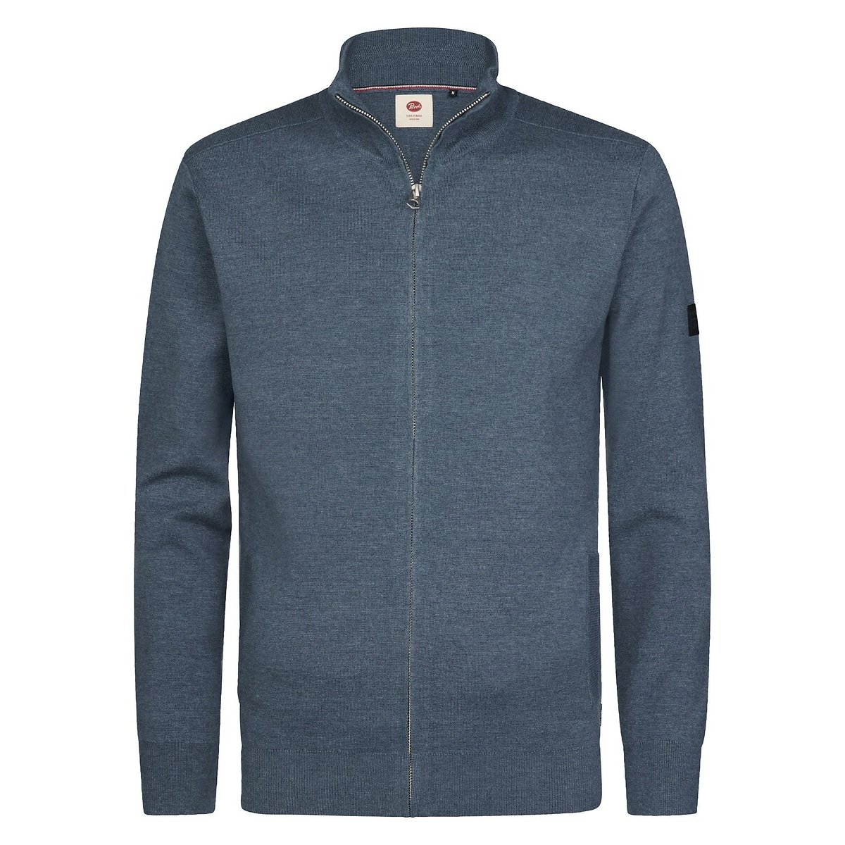 Gilet en fine maille bleu orage, PETROL INDUSTRIES