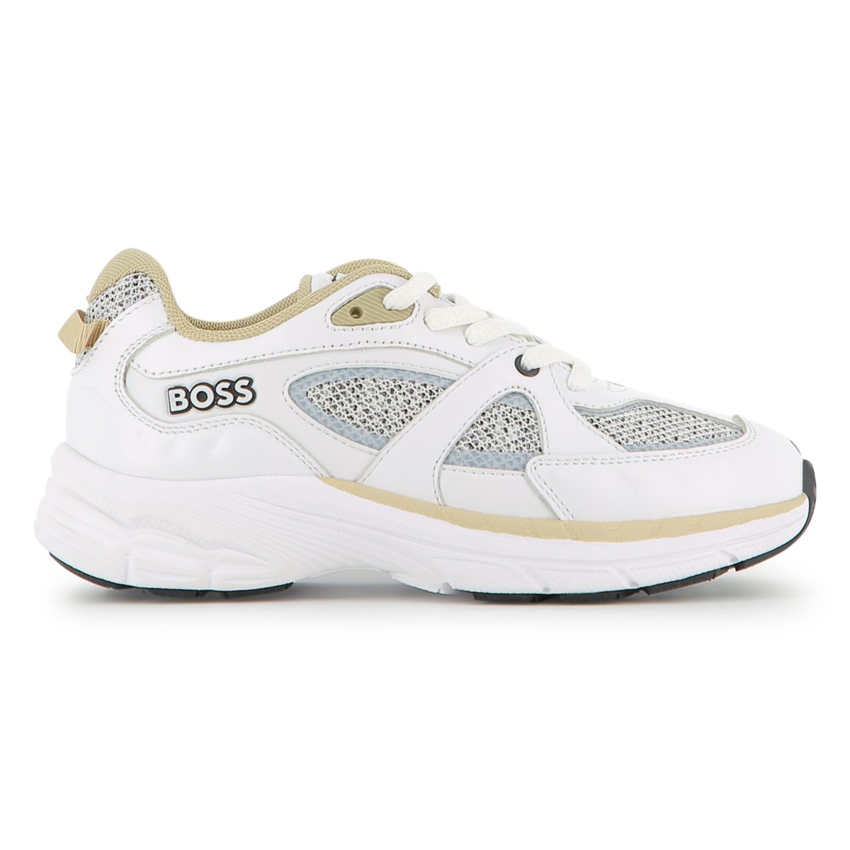 Basket à lacets blanc, BOSS KIDSWEAR