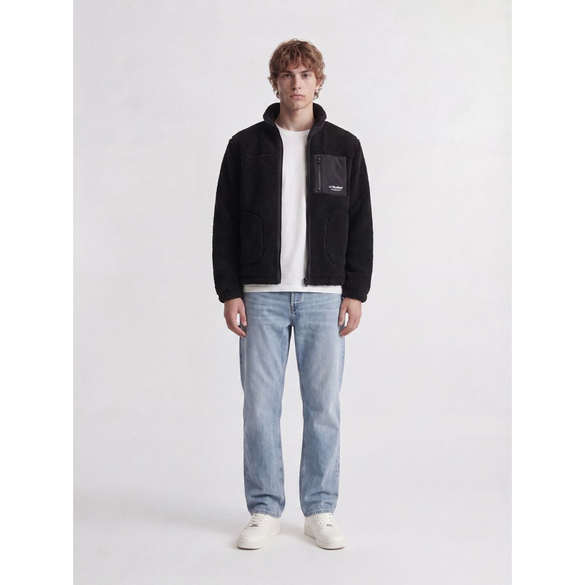 Manteau En Peluche black 1, JACK & JONES
