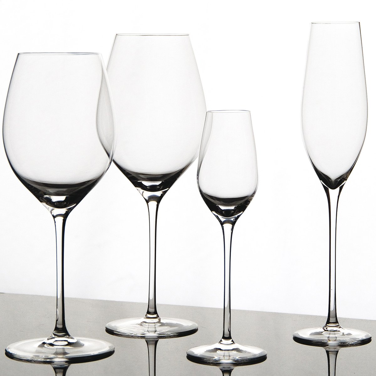 Lot de 6 verres à vin CUVEE transparent, SALT & PEPPER