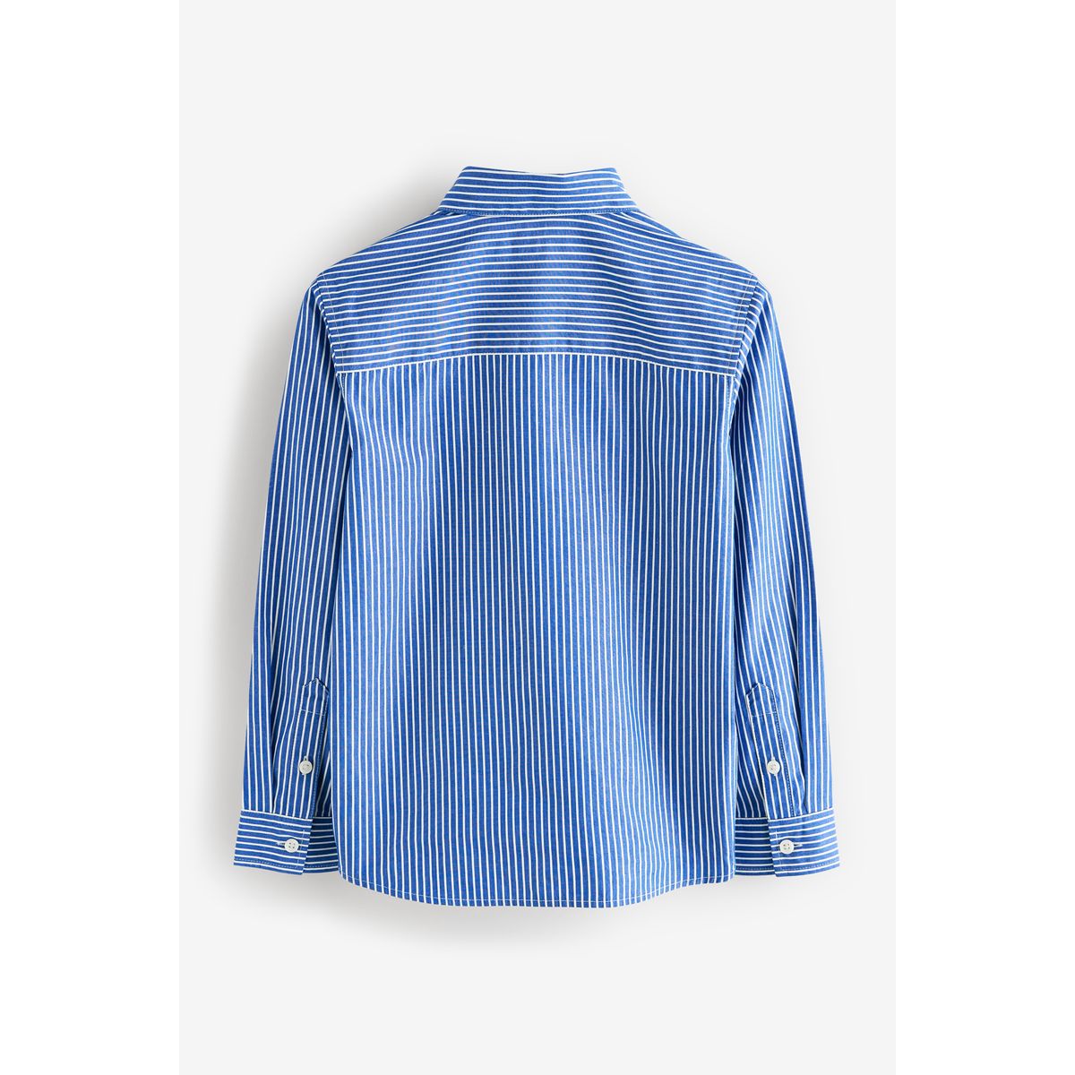 Chemise rayée à manches longues 100 % coton rayures bleues, NEXT