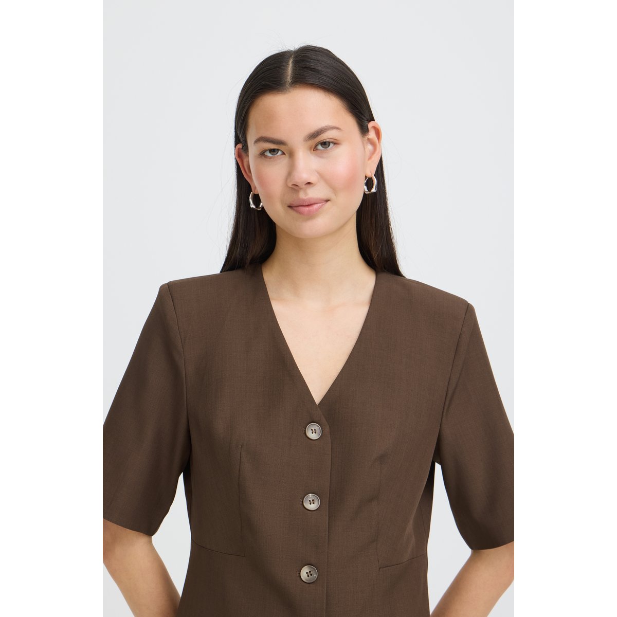 Blazer slate black melange, ICHI