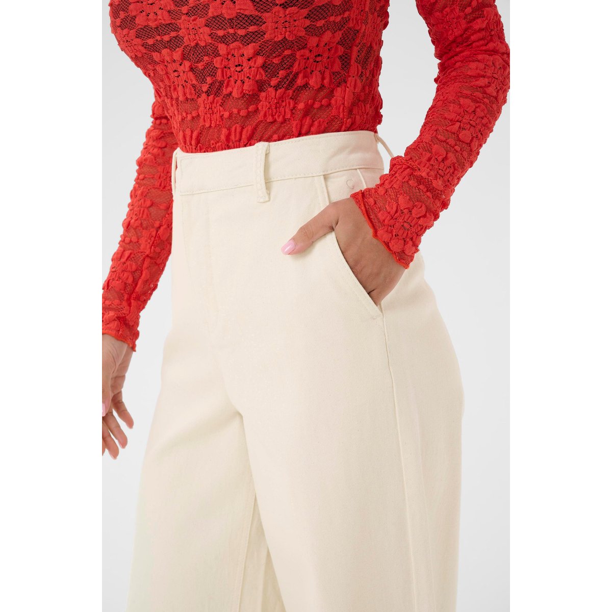 Jeans beige natural sand, CREAM