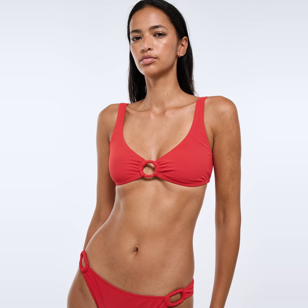 Haut de maillot de bain OLERON rouge, MONOPRIX