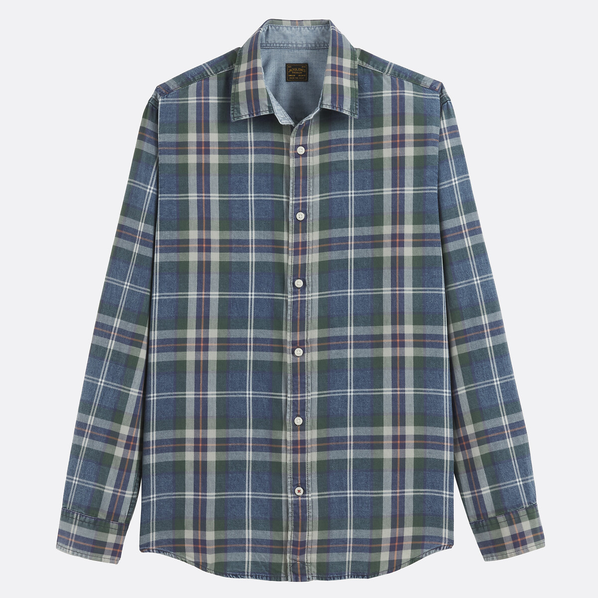 Chemise manches longues bleu marine, JACK & JONES