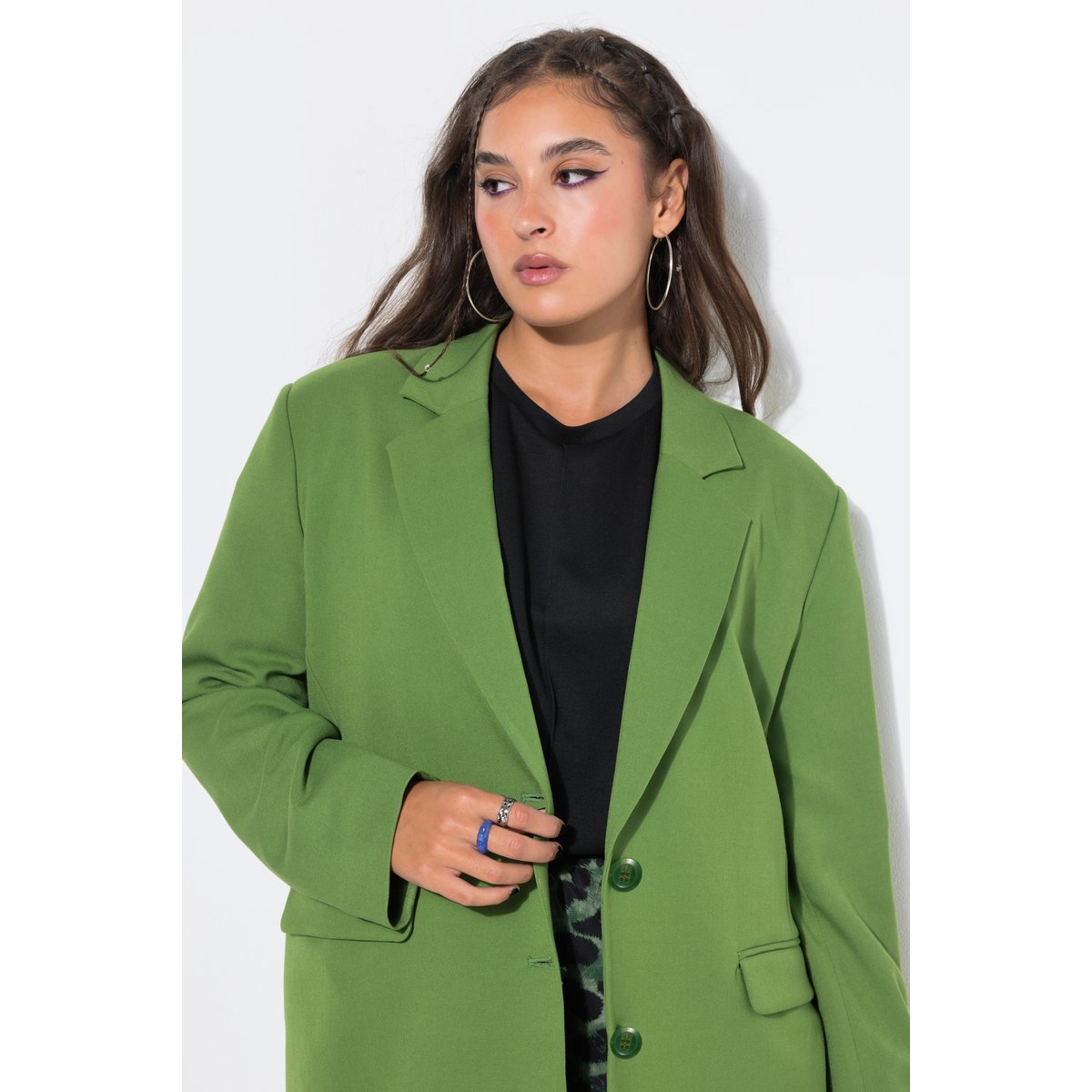 Blazer oversized avec col à revers vert clair, STUDIO UNTOLD