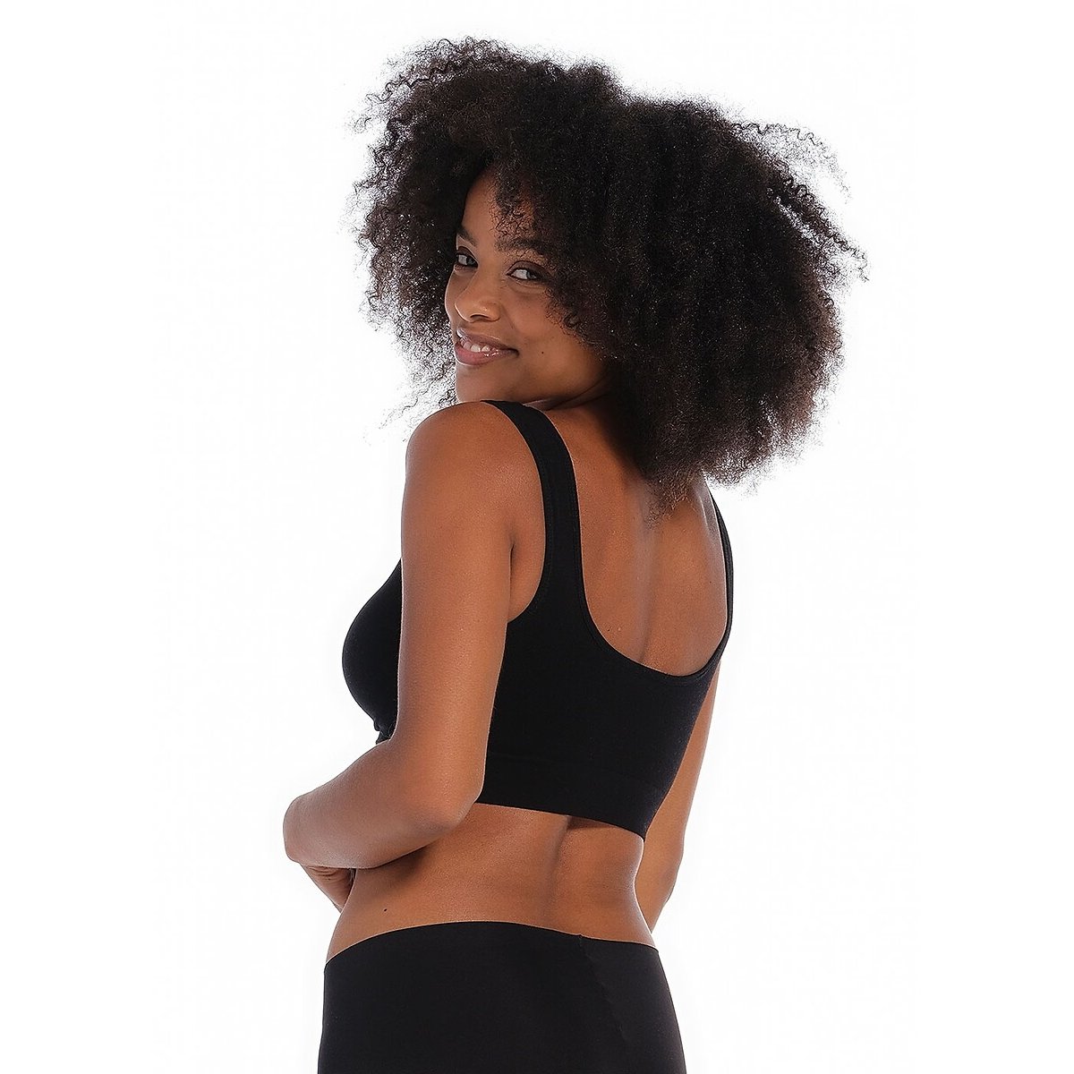 Brassière comfort in bambù nero , MAGIC BODYFASHION