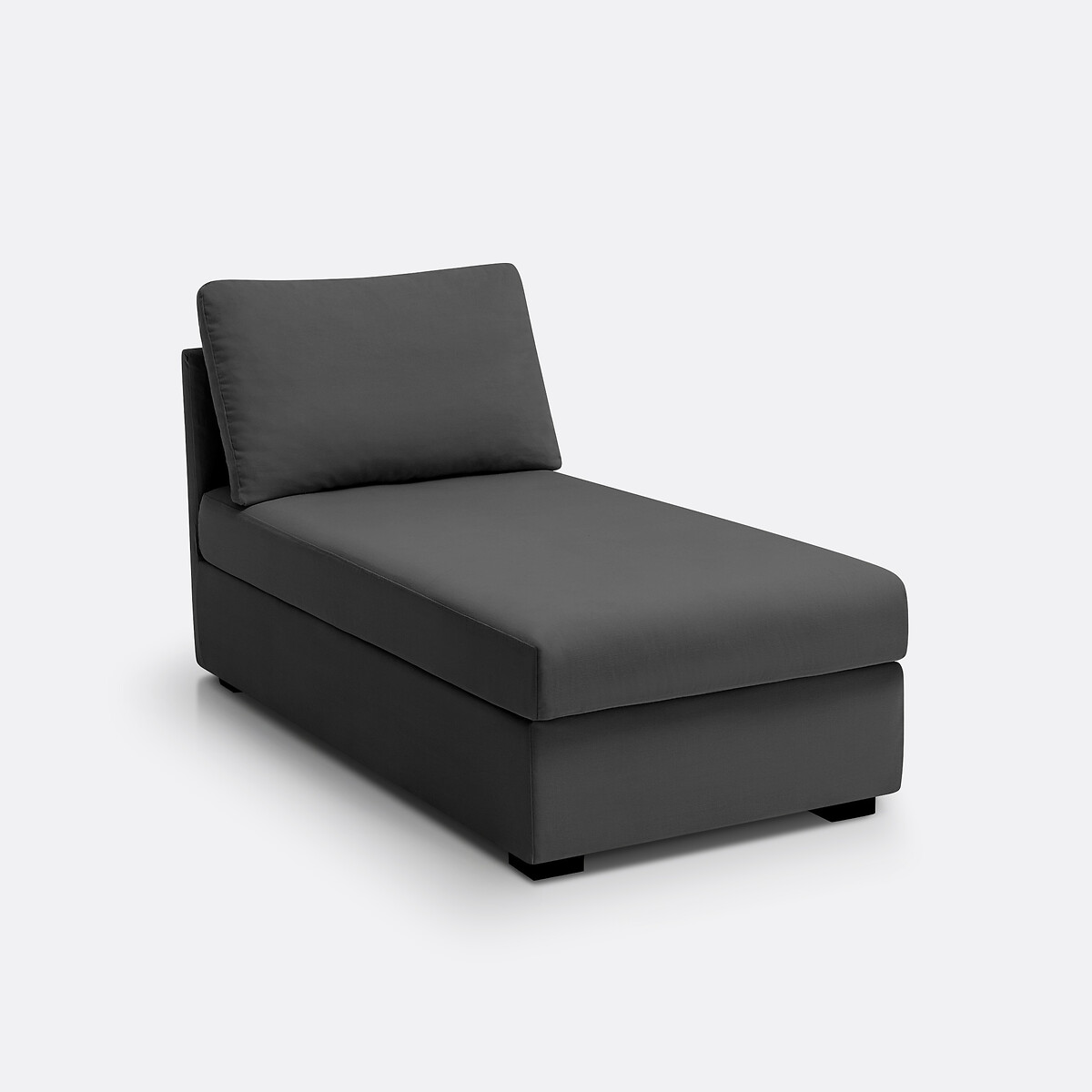 Méridienne coton, Robin gris anthracite, SO'HOME