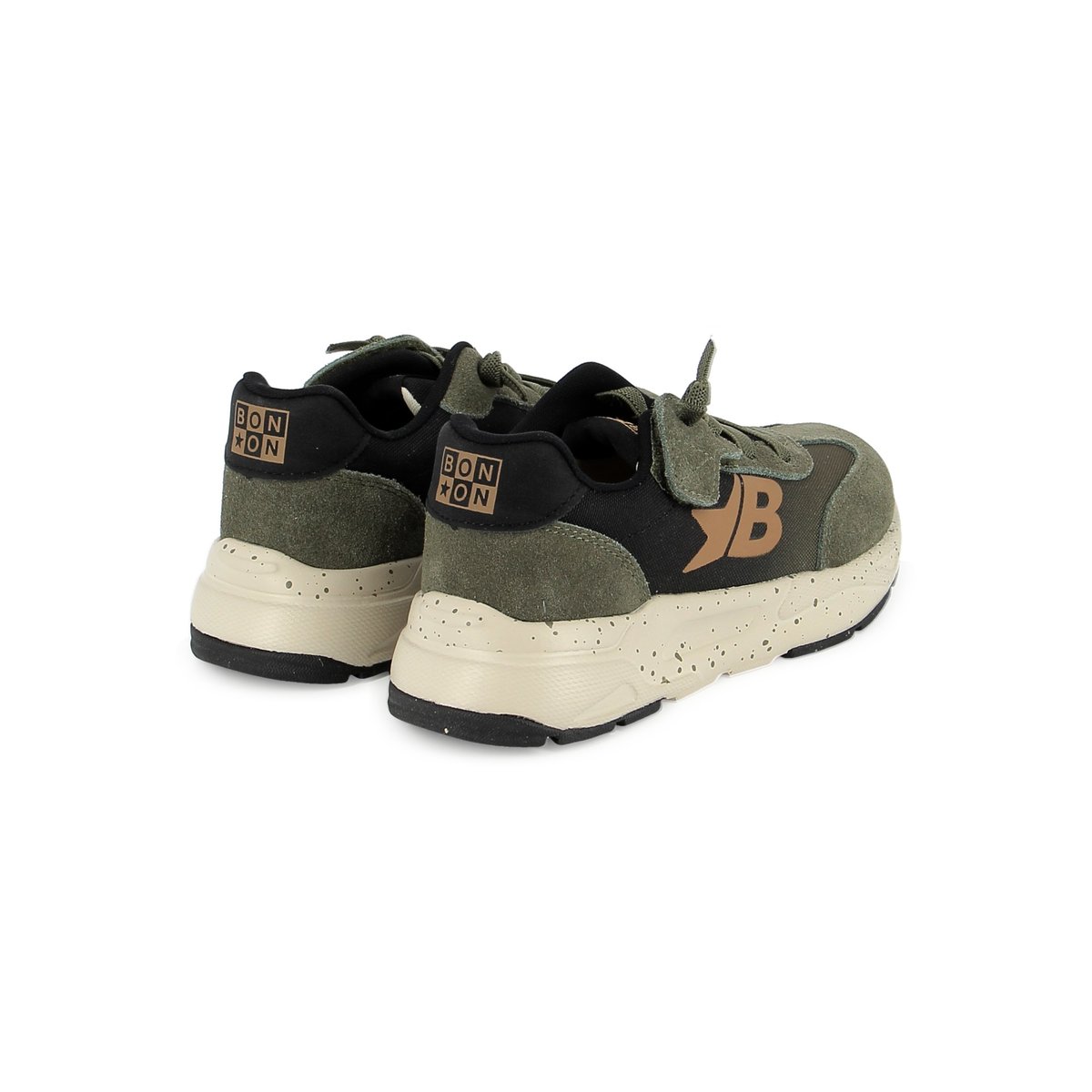 Basket à Scratch et Lacet YARD BASKET kaki, BONTON