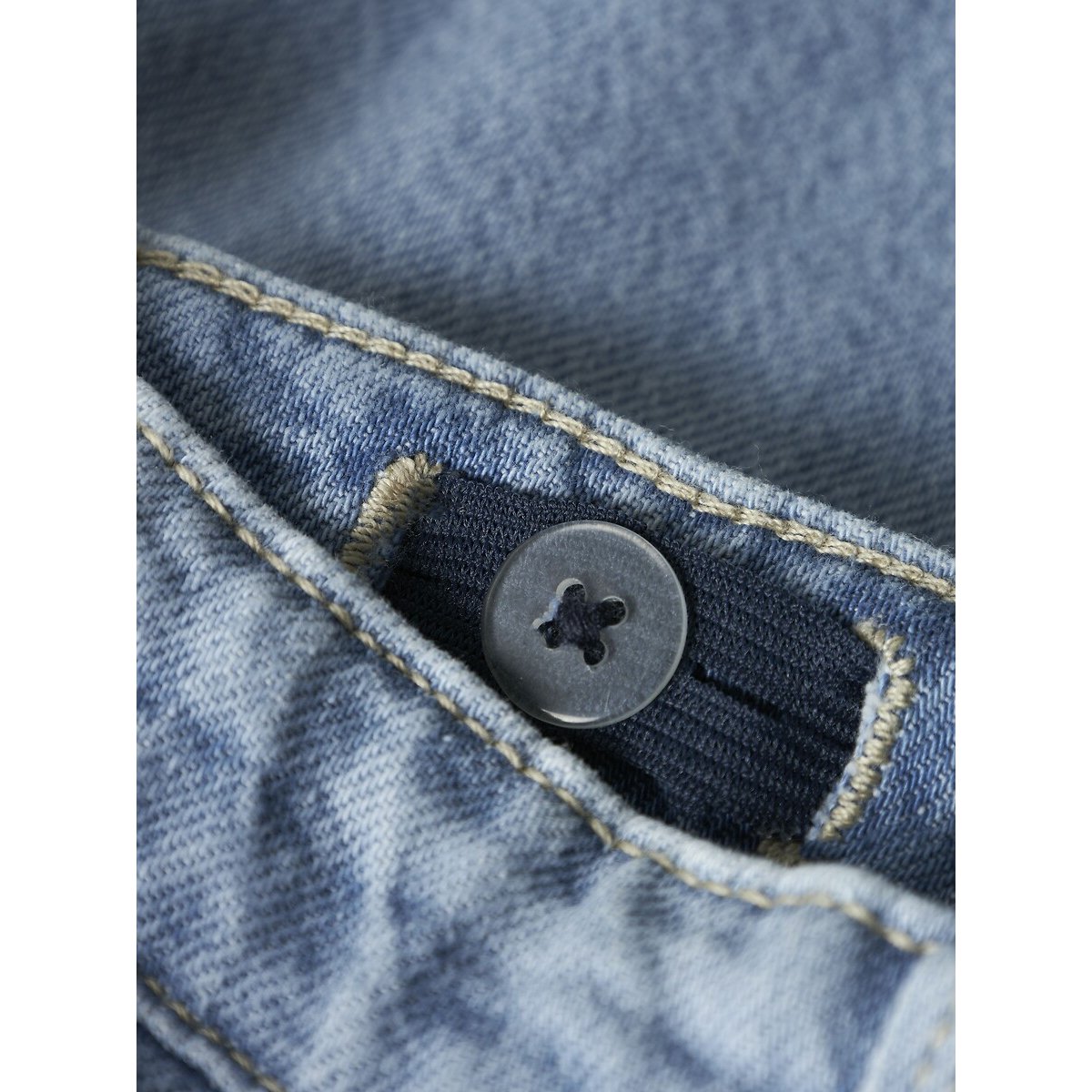 Jean droit, large bleu denim clair, NAME IT