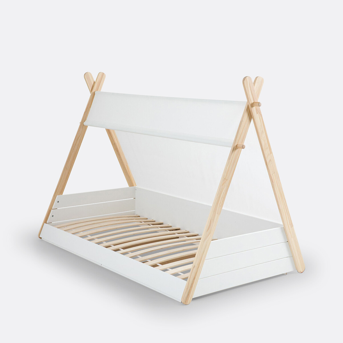 Lit enfant Tipi avec sommier SIFFROY blanc bois, LA REDOUTE INTERIEURS