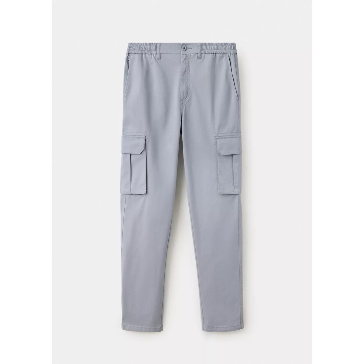 Pantalon droit cargo gris, MANGO TEEN