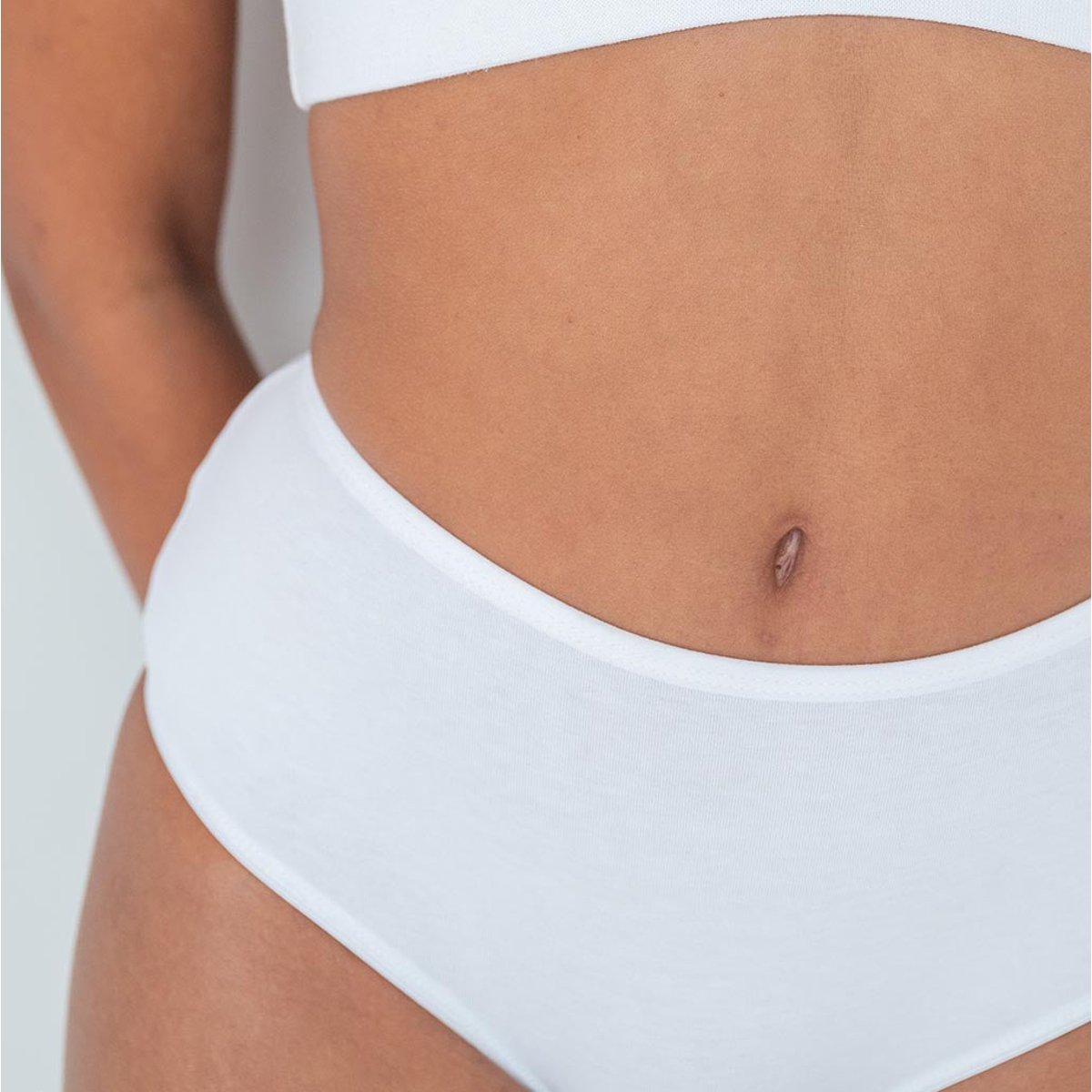 Shorty Tanga Coton blanc, WE ARE JOLIES
