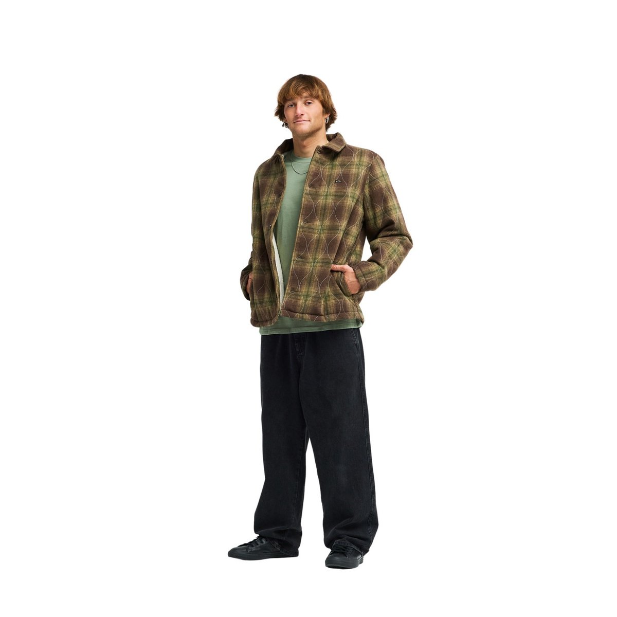 Veste à carreaux isolante HILLS marron dark cedar, BILLABONG