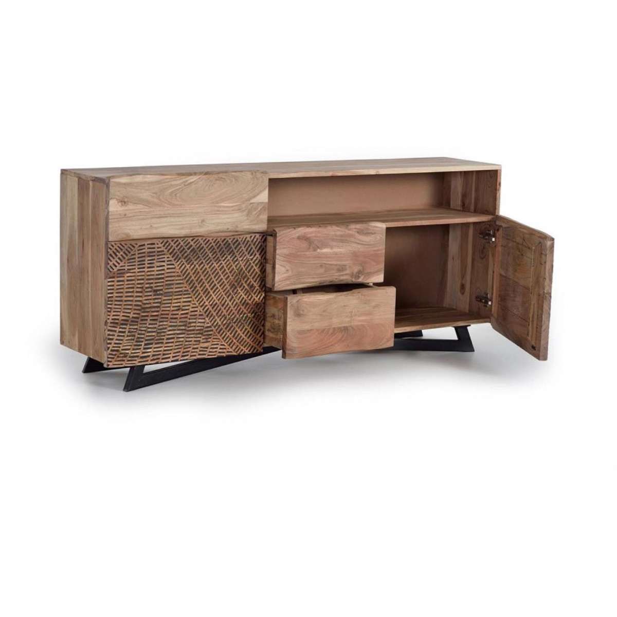 Bahut 3 tiroirs - DIVINE marron, DECORATION D’AUTREFOIS