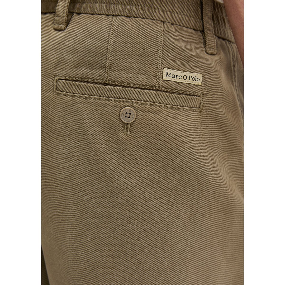 Chino modèle Belsbo Jogger relaxed en TENCEL™Lyocell et coton bio marron, MARC O'POLO