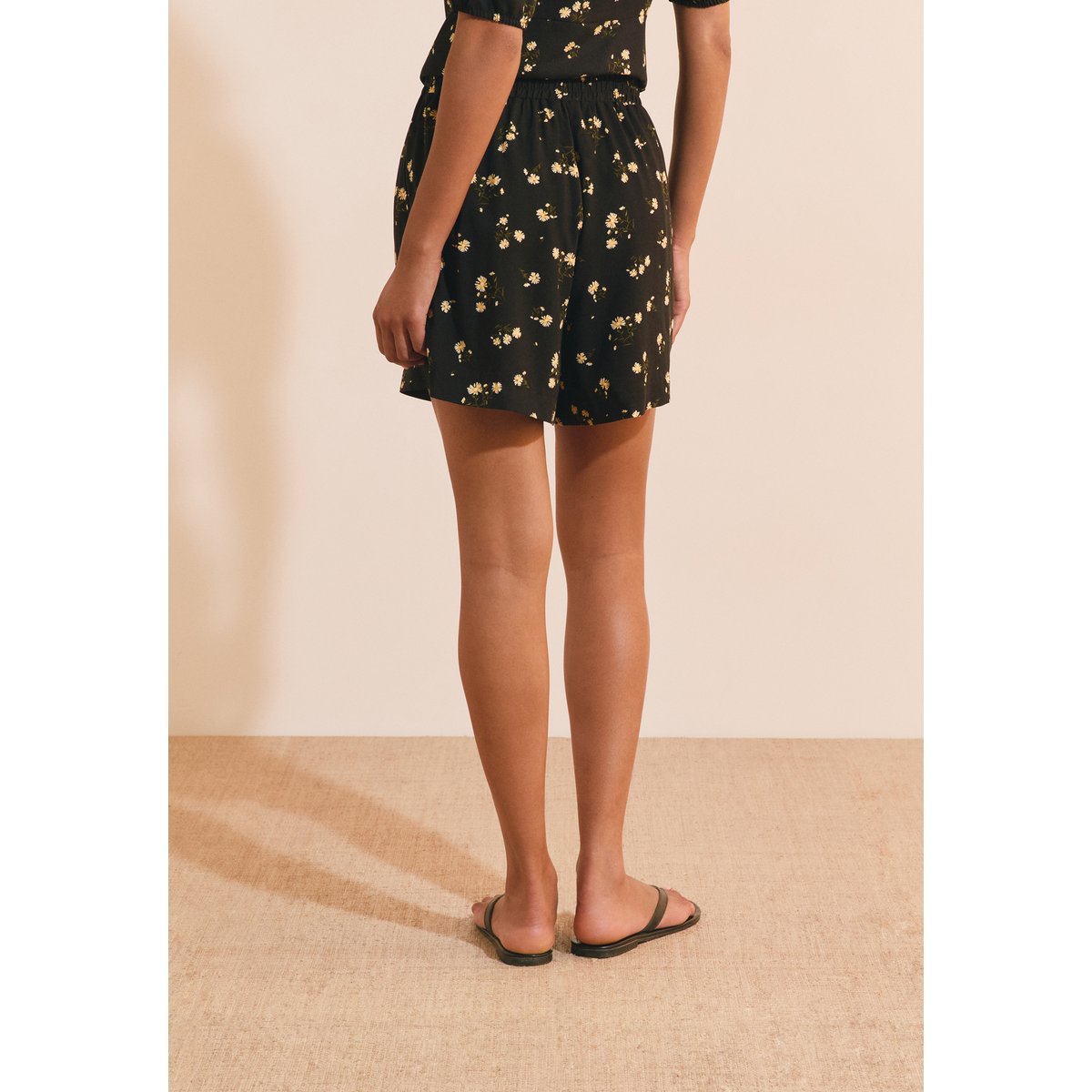 Short à motifs A JULIEN IMP imp fd noir, ETAM