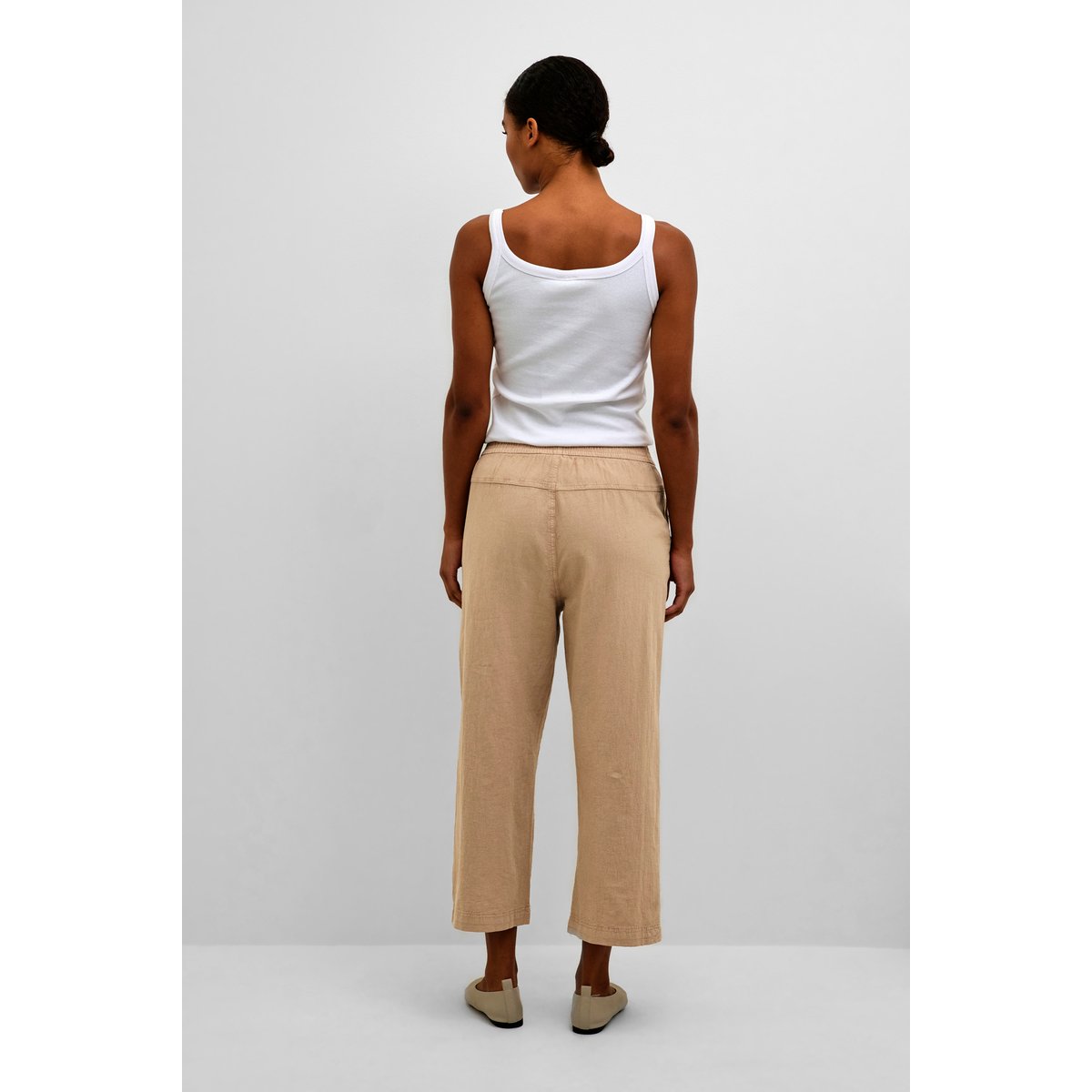 Pantalon casual beige classic sand, KAFFE