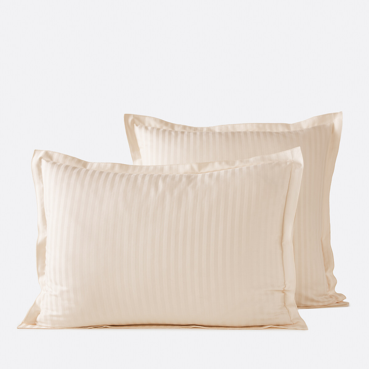 Taie d'oreiller en satin de coton, rayée, 200 fils, GALOR rayé écru, AM.PM