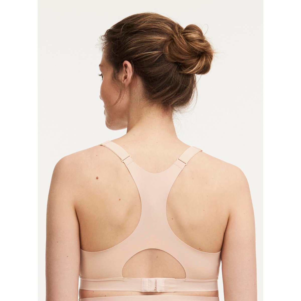 Soutien-gorge sans armature grossesse et allaitement PURE MATERNITY beige doré, CHANTELLE