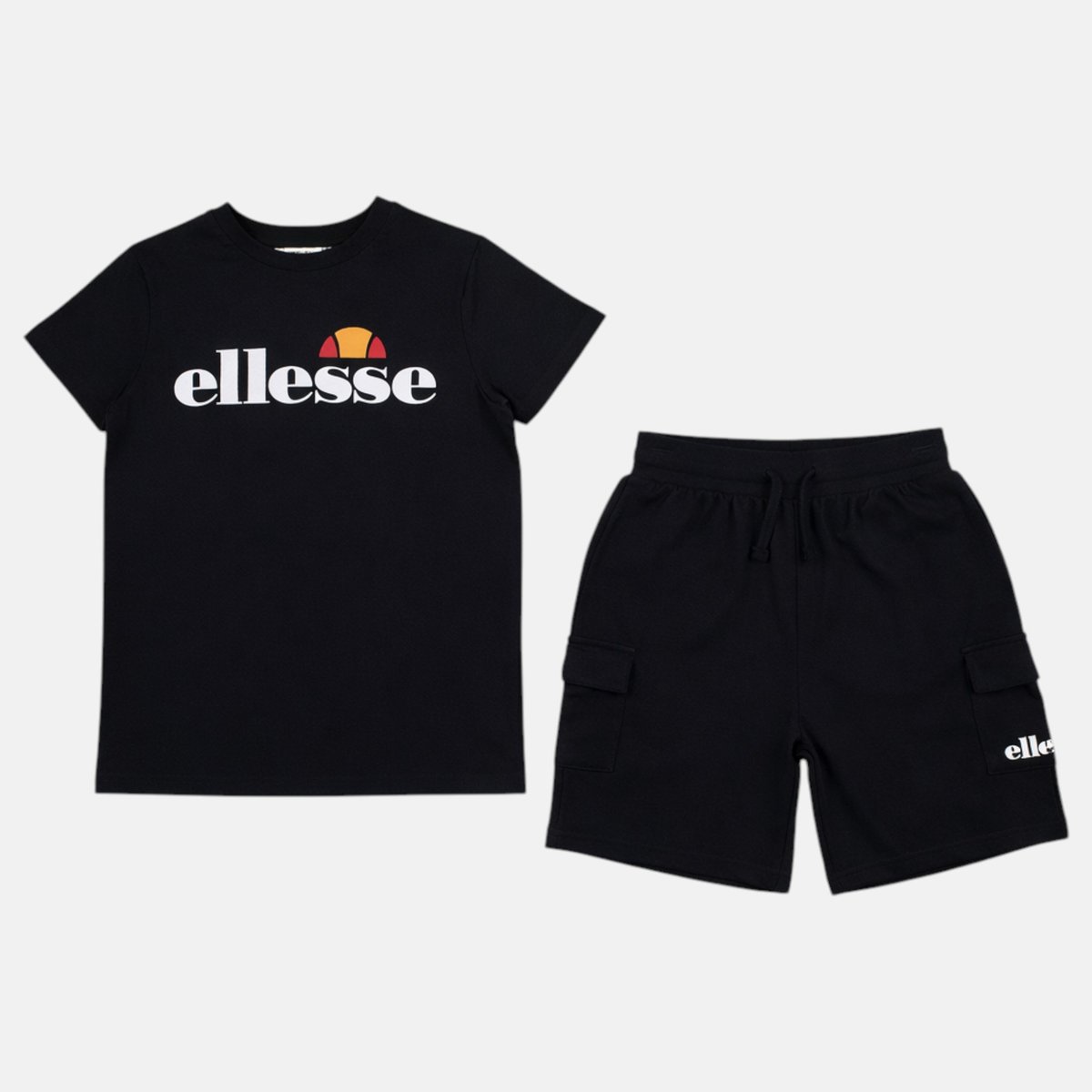 Ensemble t-shirt manches courtes et short SUMMER CAMP noir, ELLESSE