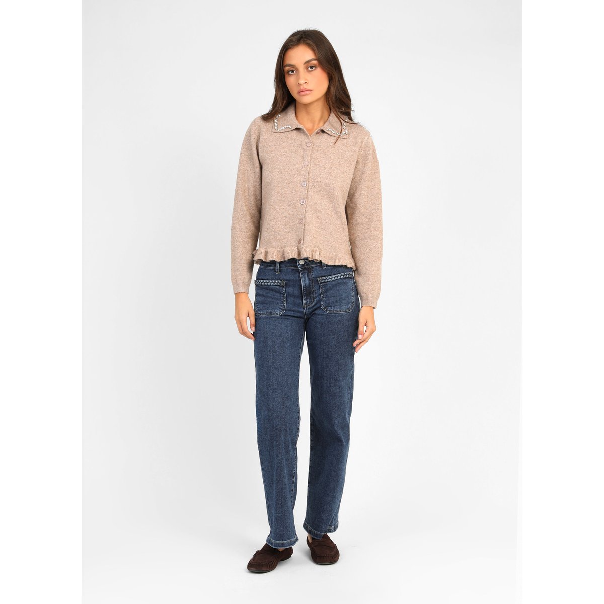 Gilet NERIMANE beige, AN'GE