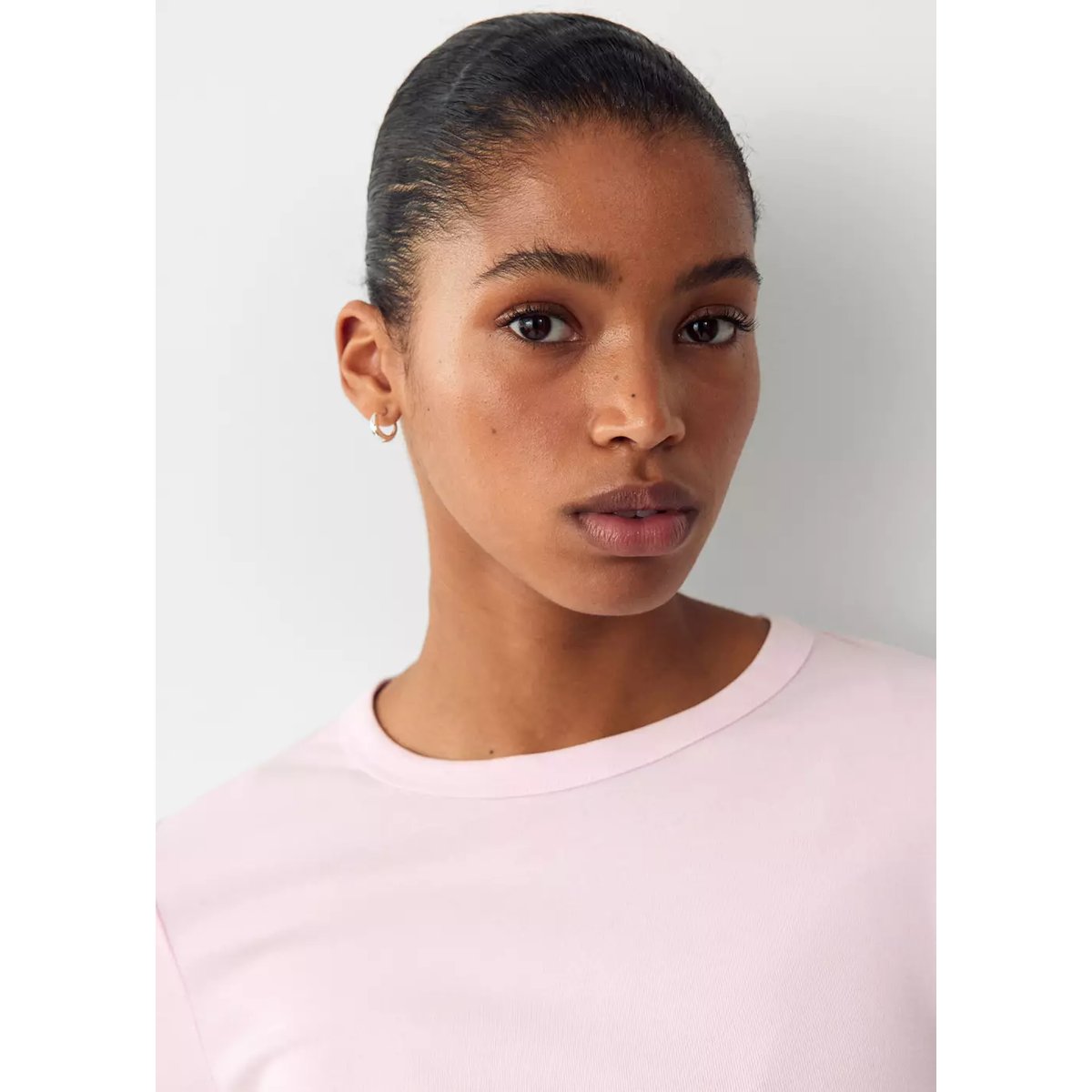 T-shirt coton manches longues rose, MANGO TEEN