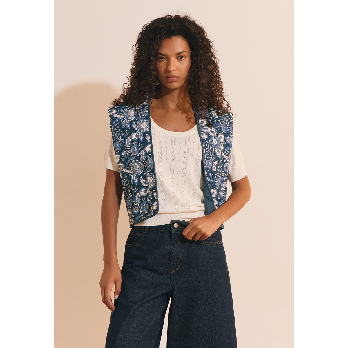 ETAM VESTE A VLADY IMP - VESTE blanc, ETAM