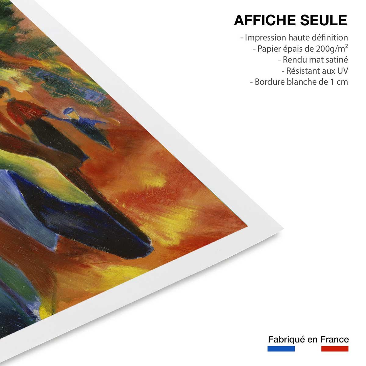 Affiche Sunny path par August Macke affiche seule, HEXOA