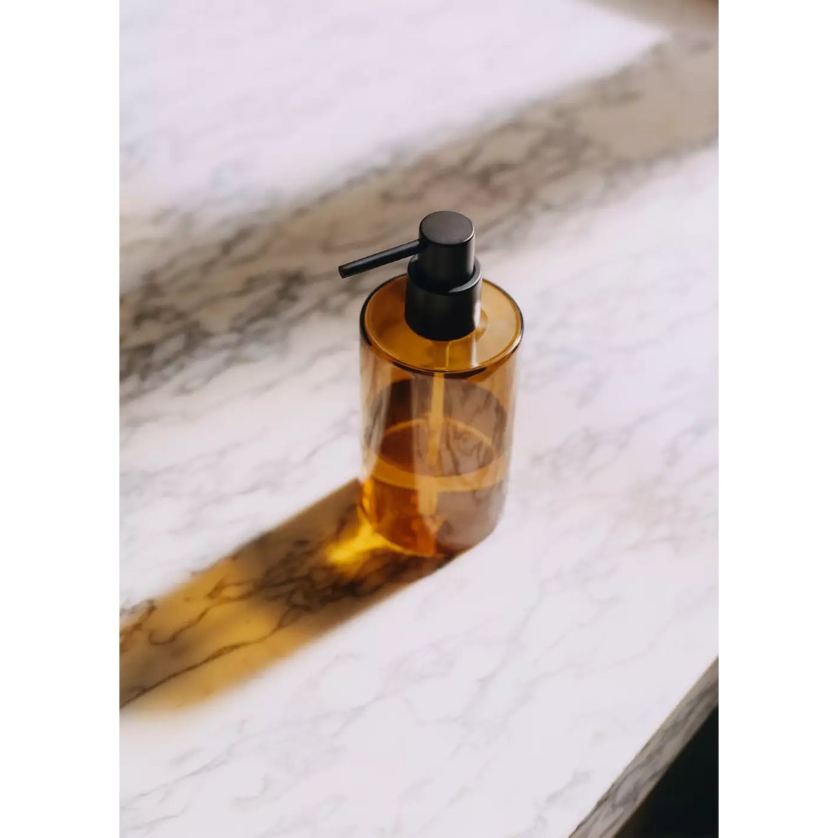 Distributeur de savon borosilicate marron moyen, MANGO HOME