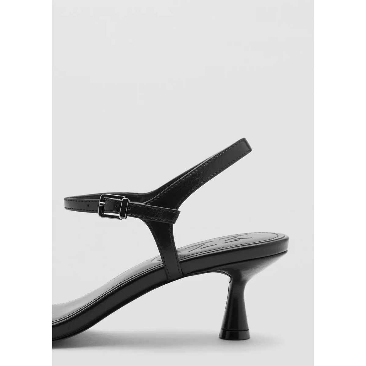 Sandales talon à brides noir, MANGO TEEN