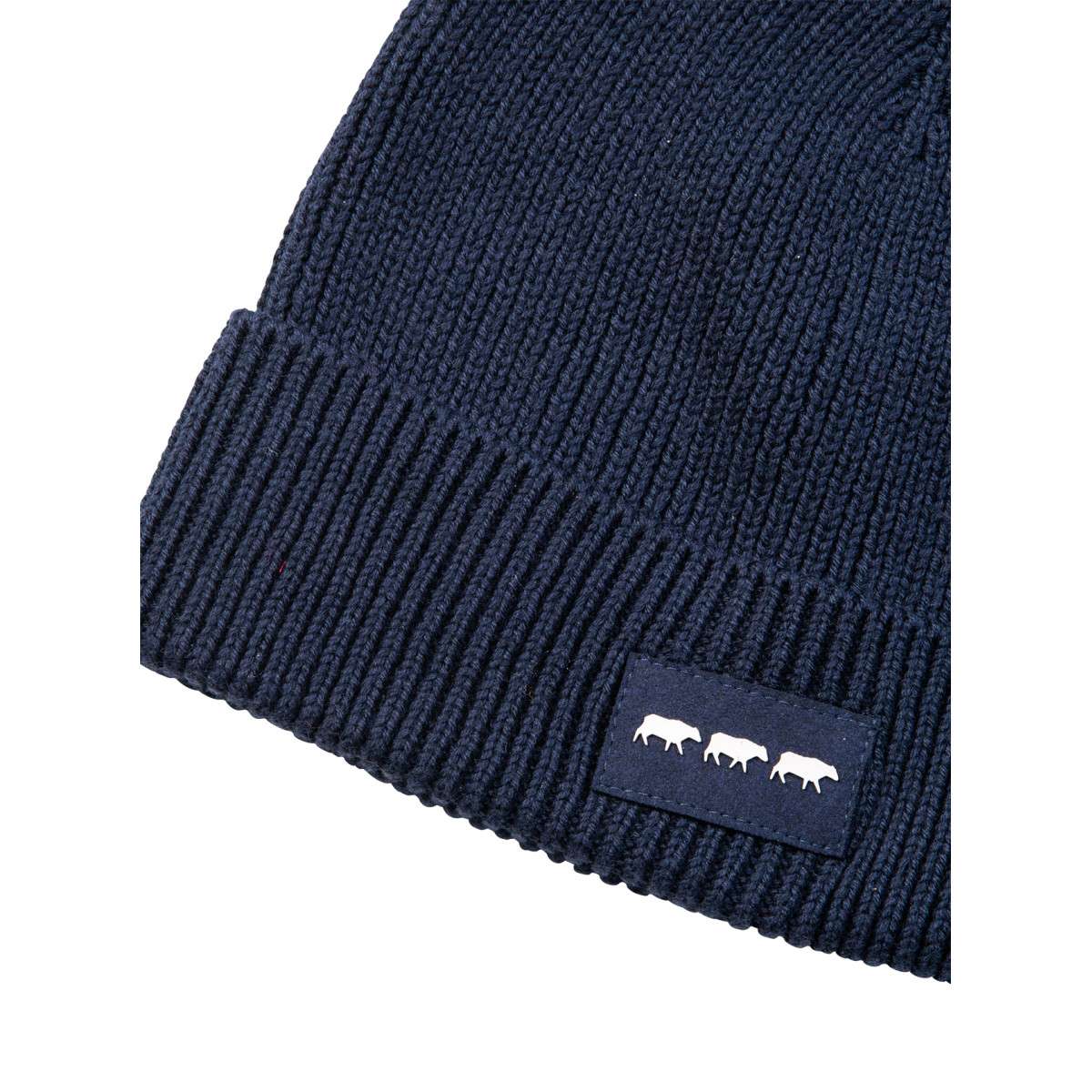 Bonnet en tricot bleu marine, MISE AU GREEN