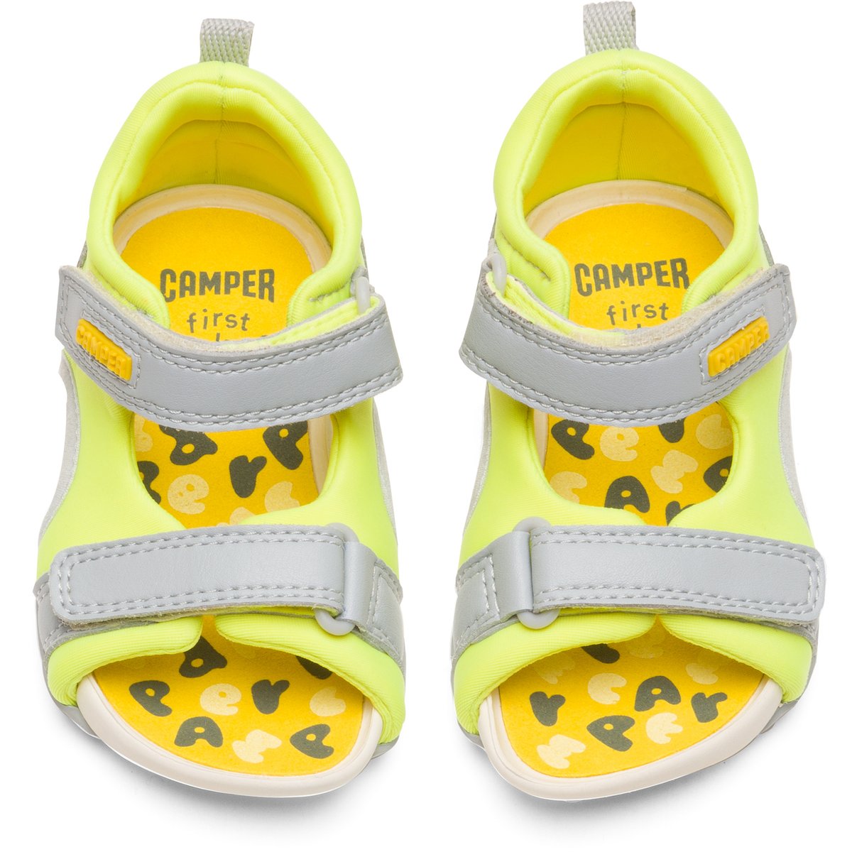 Sandales Ous jaune/gris, CAMPER