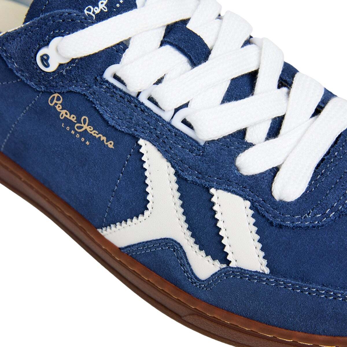 Ball - Baskets Rétro En Daim bleu marine, PEPE JEANS
