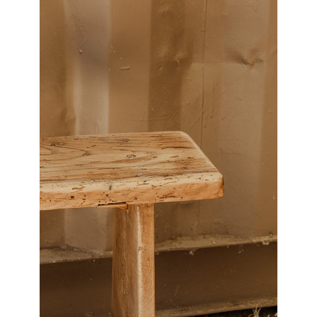 Petit banc en bois Antoine N°462 - Bon état bois clair, DEBONGOUT