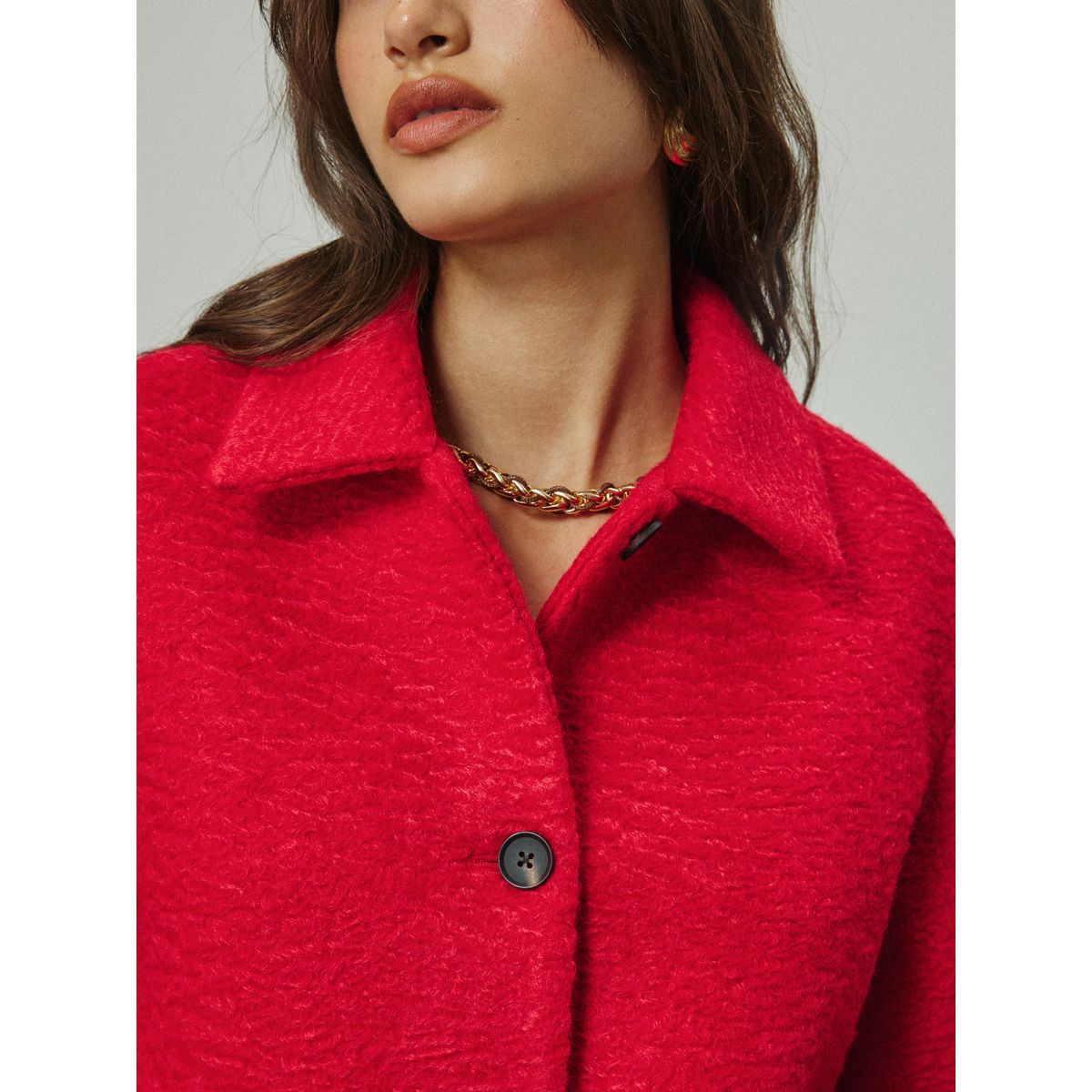 Blouson aviateur style cardigan rouge, NEXT
