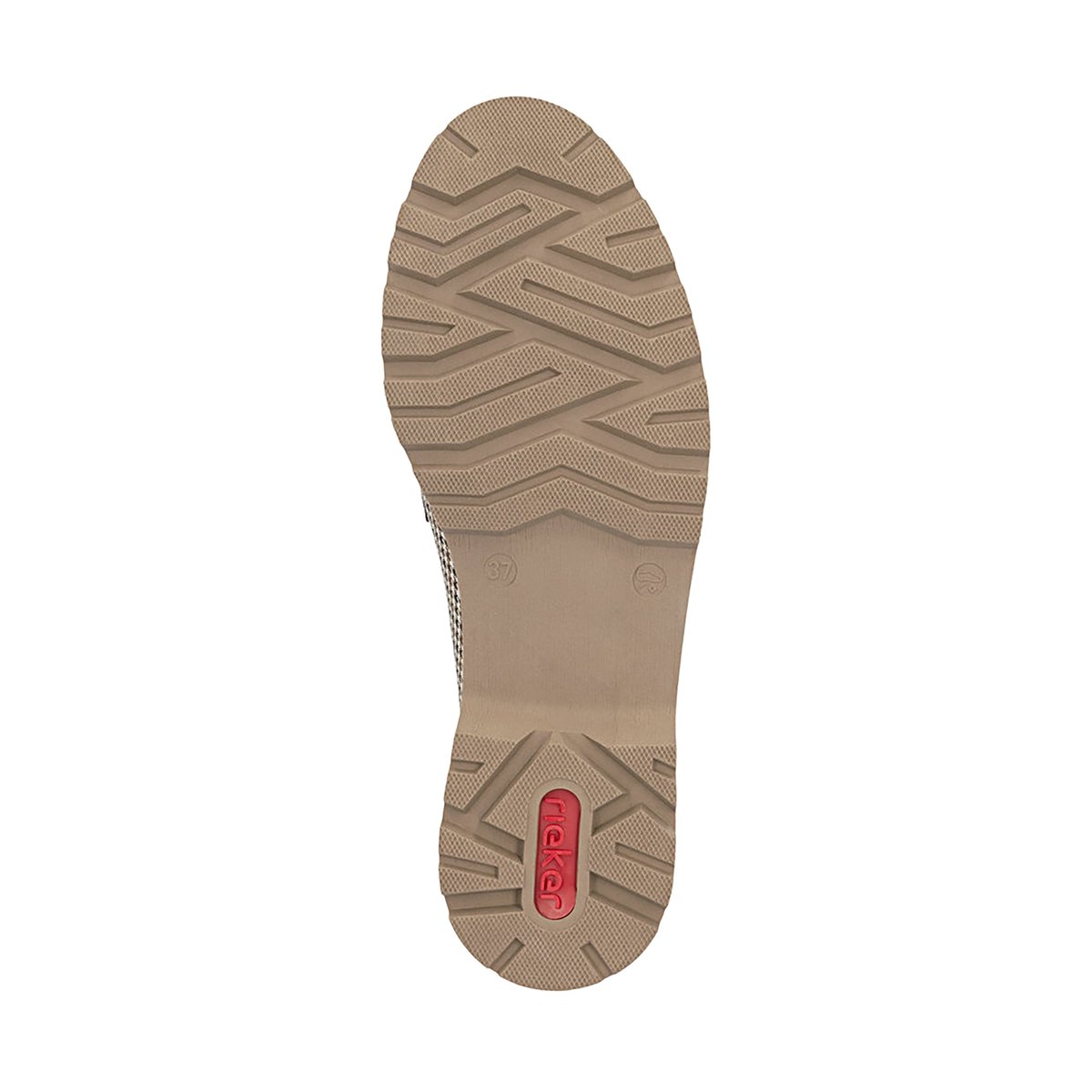 Mocassin à Cuir Rgd beige, RIEKER
