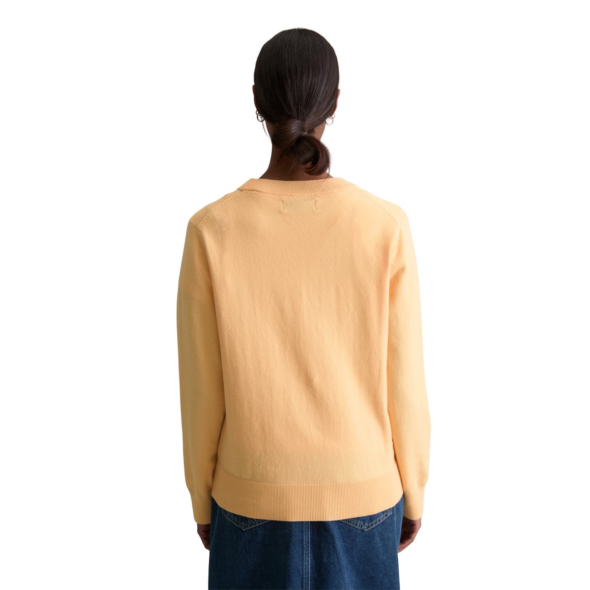 Pull-over regular en Soft Cotton Stretch orange, MARC O’POLO DENIM